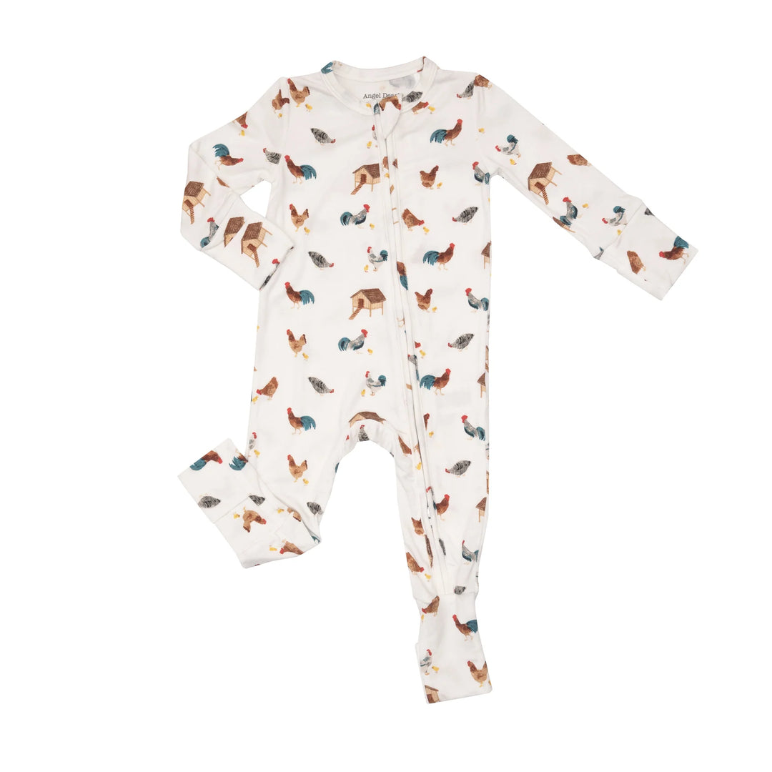 Angel Dear - Bamboo 2-way Zippered Romper (6-12m, 12-18m & 18-24m)I - Pitter Patter Boutique