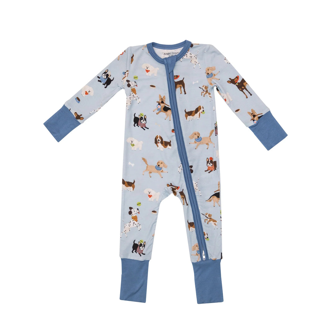 Angel Dear - Bamboo 2-way Zippered Romper (6-12m, 12-18m & 18-24m)I - Pitter Patter Boutique