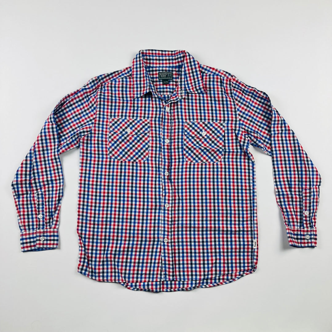 Roots Brushed Cotton Button-Up Shirt - Size Youth XXL (13-14 Years)