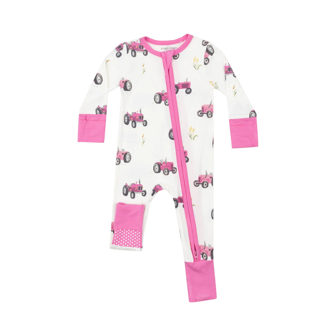 Angel Dear - Bamboo 2-way Zippered Romper (0-3m & 3-6m)