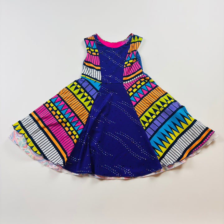 Twirly Girl Dress "Kaleidoscope Reversible Twirly Dress" - Size 2 Toddler