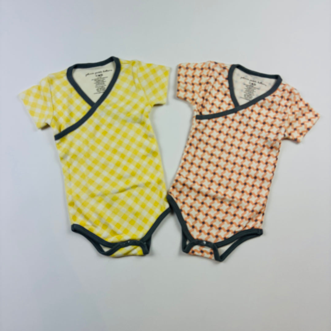 Petunia Pickle Bottom Short Sleeve Bodysuit (2 pack) -  Size 3-6 Months
