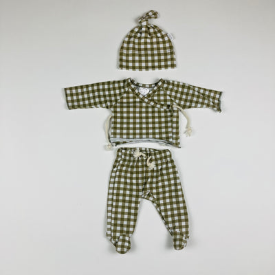 Mebie Baby 3-piece Outfit - Size Newborn - Pitter Patter Boutique