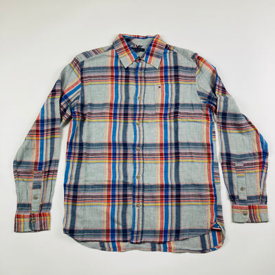 Tommy Hilfiger Long Sleeve Button-Up Shirt - Size Youth XL (16-18Y) - Pitter Patter Boutique