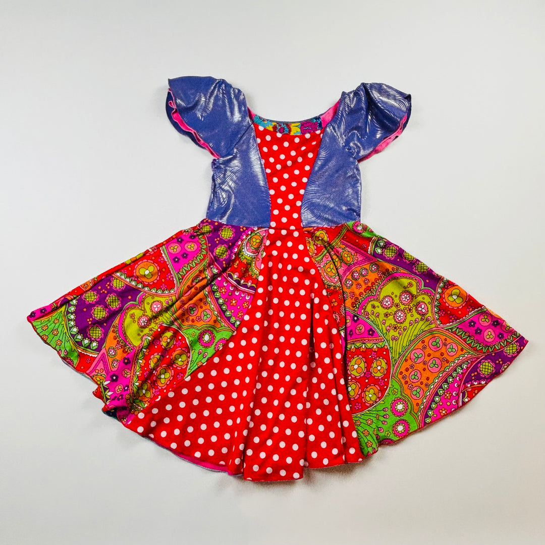 Twirly Girl Dress "Fairy Tale Reversible Princess" - Size 5 Toddler (Copy)