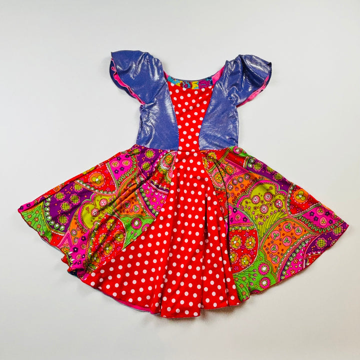 Twirly Girl Dress "Fairy Tale Reversible Princess" - Size 5 Toddler (Copy)