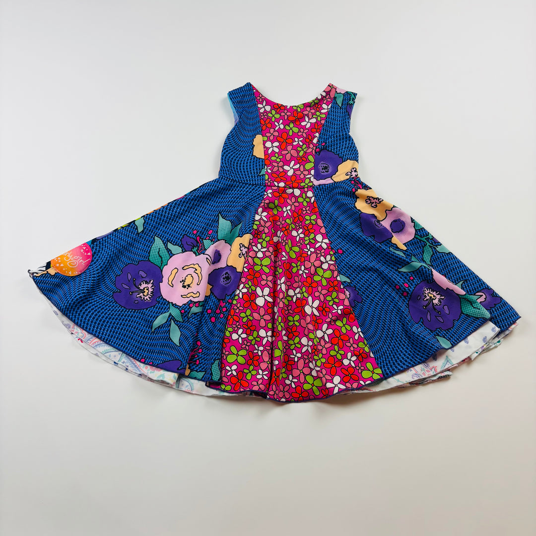 Twirly Girl Dress "Kaleidoscope Reversible Twirly Dress" - Size 2 Toddler