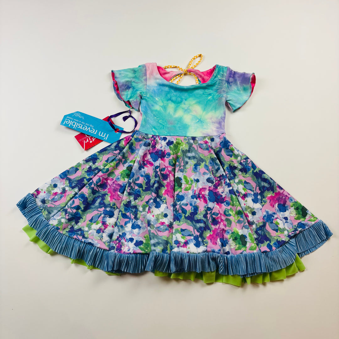 Twirly Girl Dress "Everlasting Reversible" - Size 2 Toddler