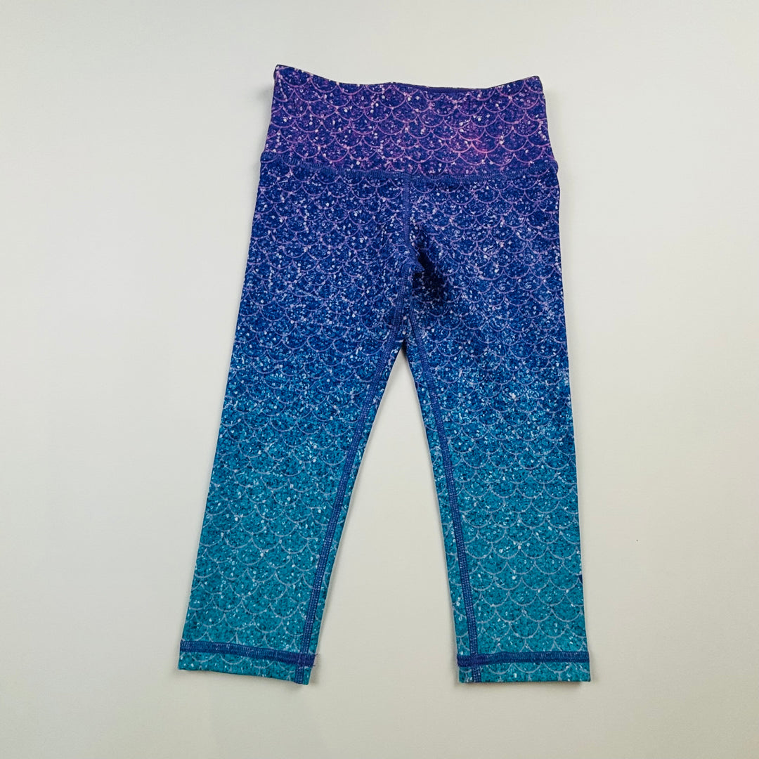 Silver Icing Crop Leggings - Size 5/6 Kids
