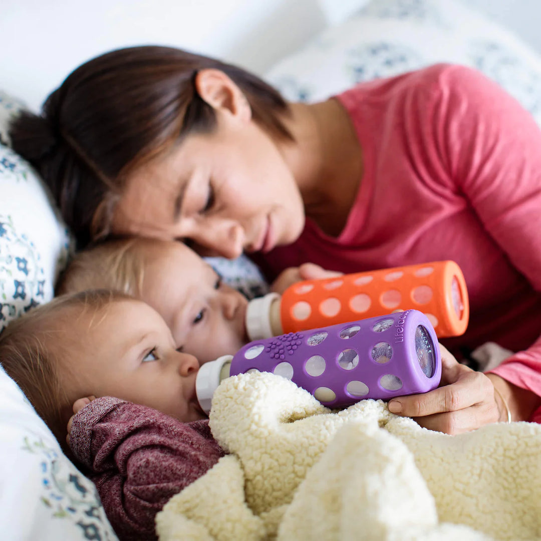 Lifefactory - 9oz Glass Baby Bottle - Pitter Patter Boutique