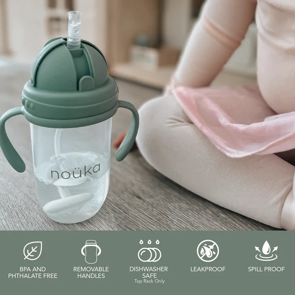 Noüka - Non-Spill Weighted Straw Cup 9oz