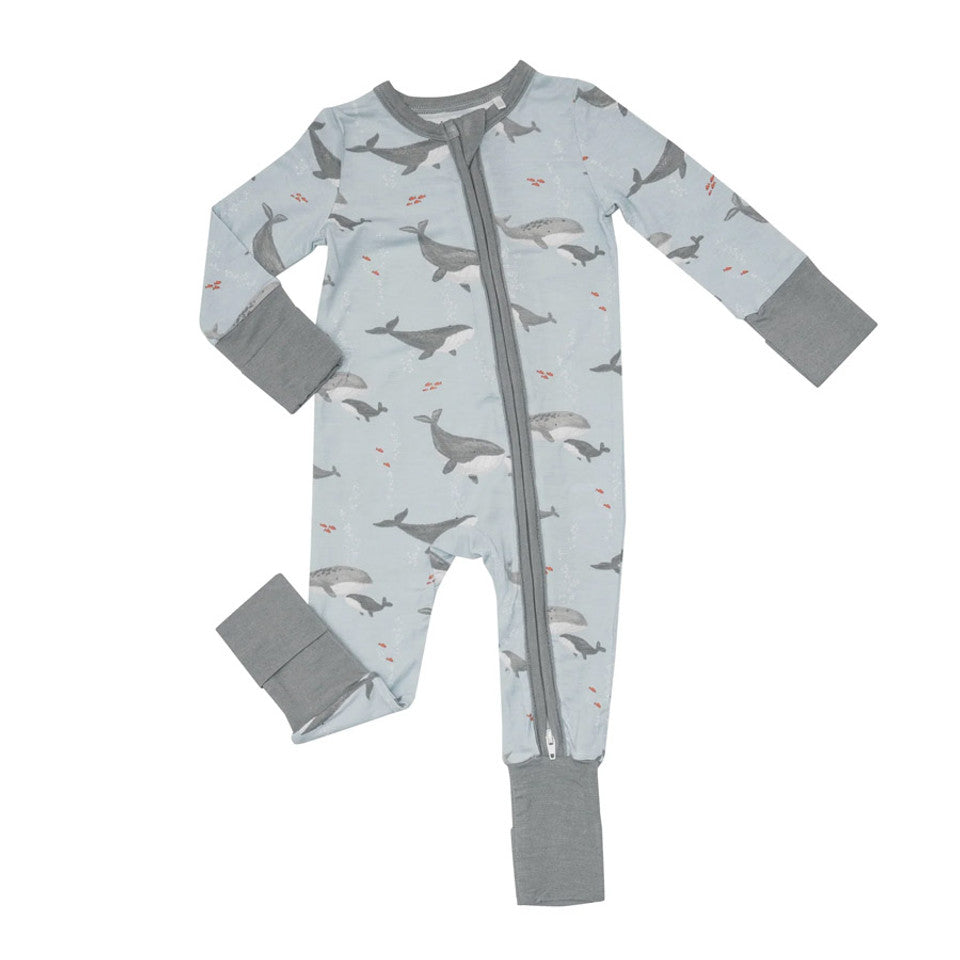Angel Dear - Bamboo 2-way Zippered Romper (0-3m & 3-6m) - Pitter Patter Boutique