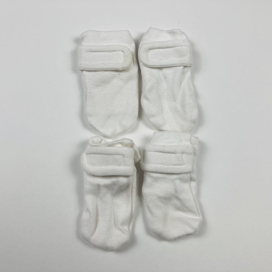 Perlim PinPin Scratch Mitts - 2 Pair Small (0-3M) - Pitter Patter Boutique