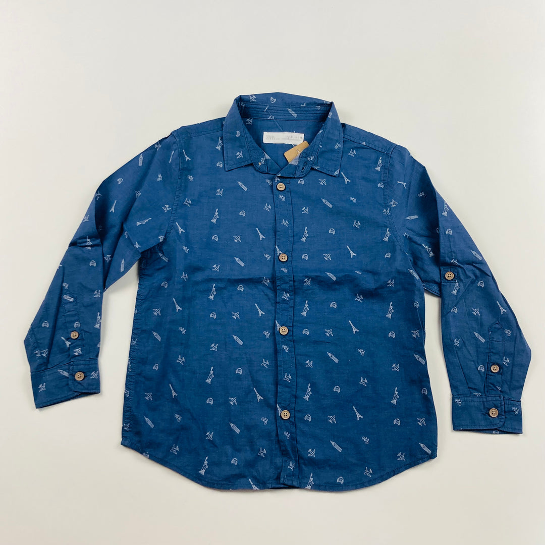 Zara Button Up Shirt - Size 6 Youth
