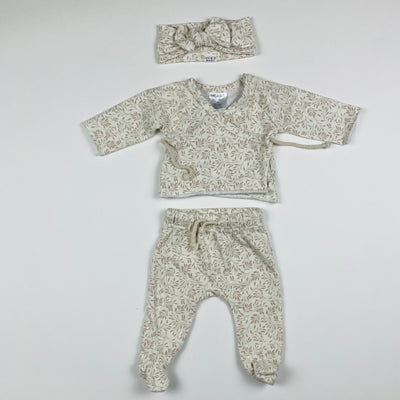 Mebie Baby 3-piece Outfit - Size Newborn - Pitter Patter Boutique