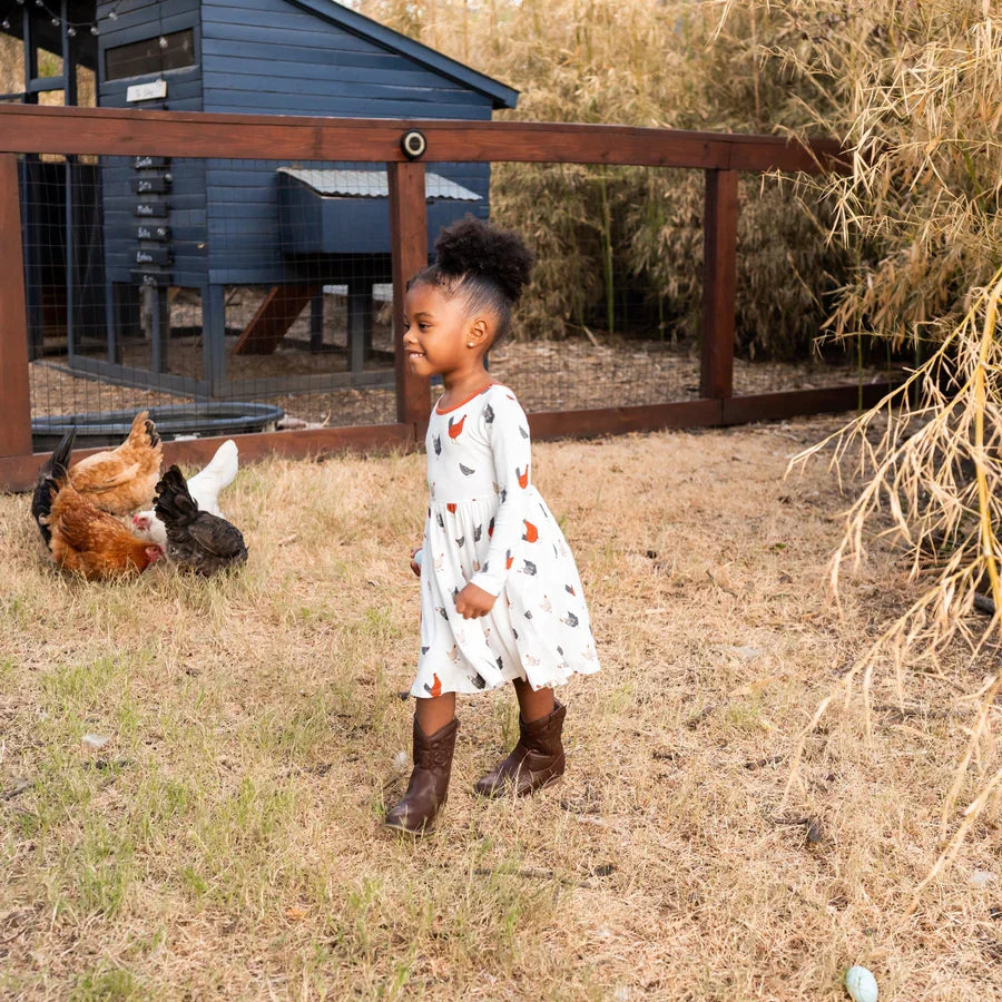 Kyte Baby - Long Sleeve Twirl Dress (5-7Y) - Pitter Patter Boutique