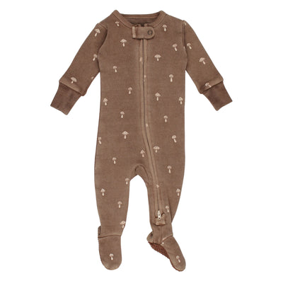 L'oved Baby - Organic Cotton Zippered Footie (3-6m, 6-9m & 9-12m) - Pitter Patter Boutique