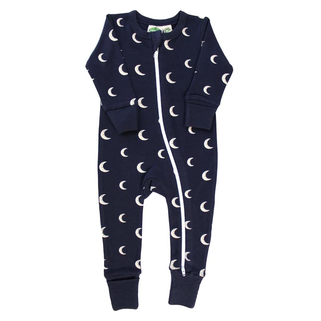 Parade - Organic Cotton Print '2-Way' Zip Long Sleeve Romper - Pitter Patter Boutique