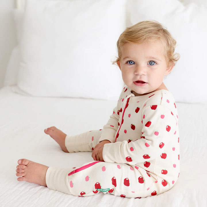 Parade - Organic Cotton Print '2-Way' Zip Long Sleeve Romper - Pitter Patter Boutique