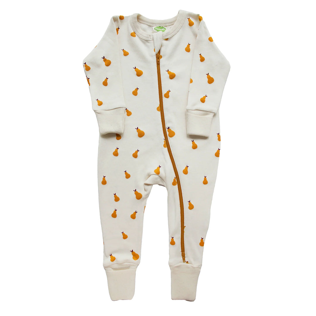 Parade - Organic Cotton Print '2-Way' Zip Long Sleeve Romper - Pitter Patter Boutique