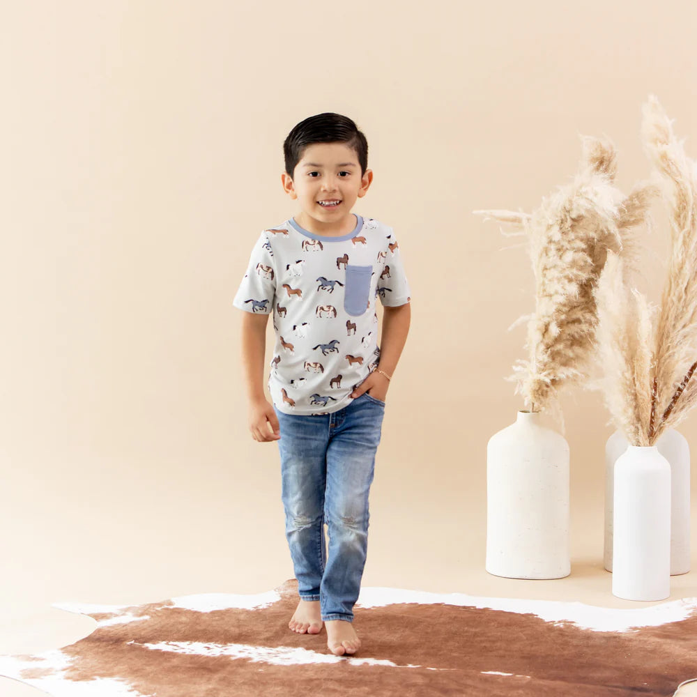 Kyte Baby - Kids Crew Neck Short Sleeve Tee (5T, 6T & 7T)