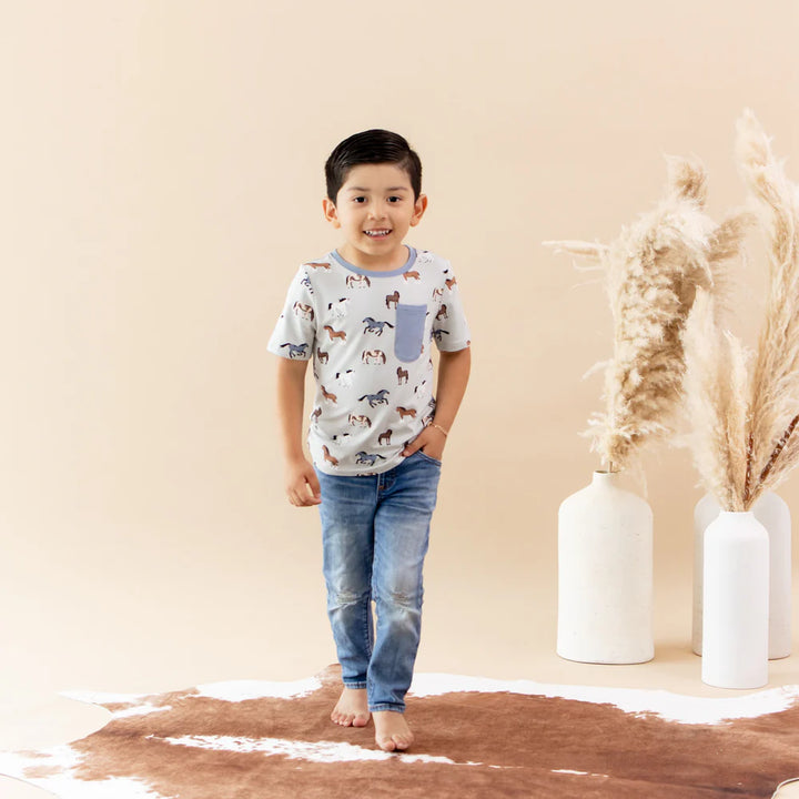Kyte Baby - Kids Crew Neck Short Sleeve Tee (5T, 6T & 7T)
