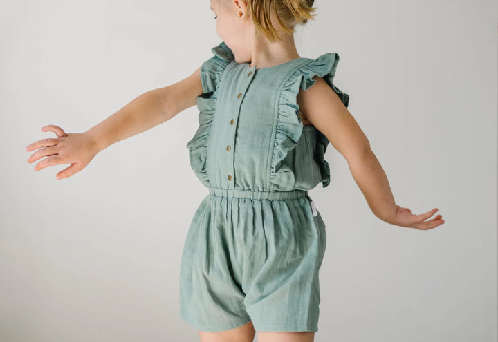 L'oved Baby - Organic Muslin Ruffle Jumper - Pitter Patter Boutique
