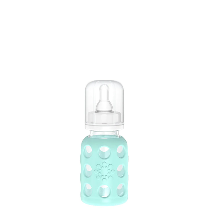 Lifefactory - 4oz Glass Baby Bottle - Pitter Patter Boutique
