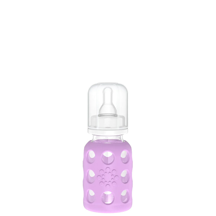Lifefactory - 4oz Glass Baby Bottle - Pitter Patter Boutique