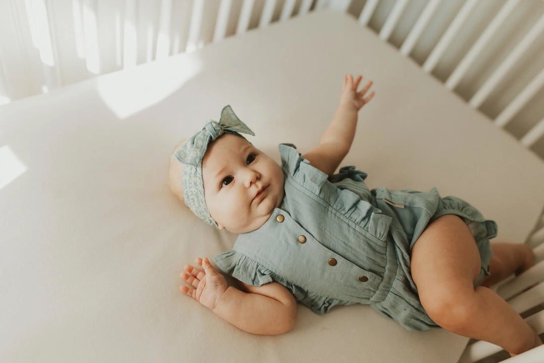 L'oved Baby - Organic Muslin Ruffle Bodysuit - Pitter Patter Boutique