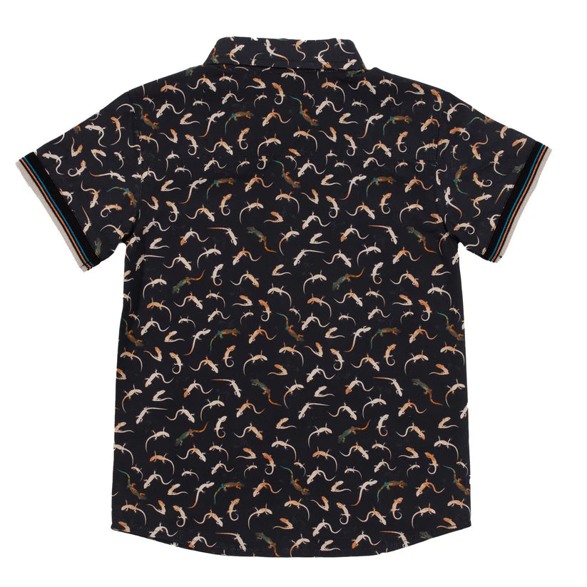 Nano - Kids Short Sleeve Button Up Shirt