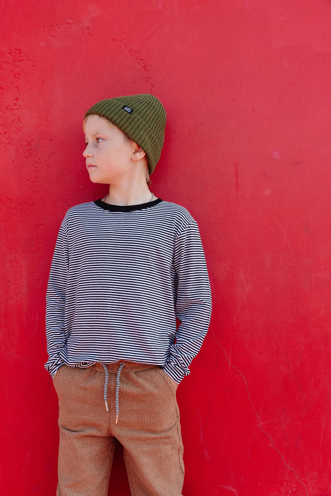 Whistle & Flute - Bamboo Striped Long Sleeve T-Shirt