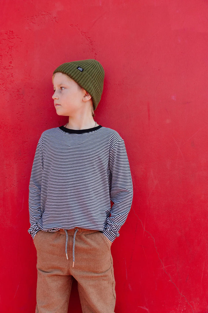 Whistle & Flute - Bamboo Striped Long Sleeve T-Shirt