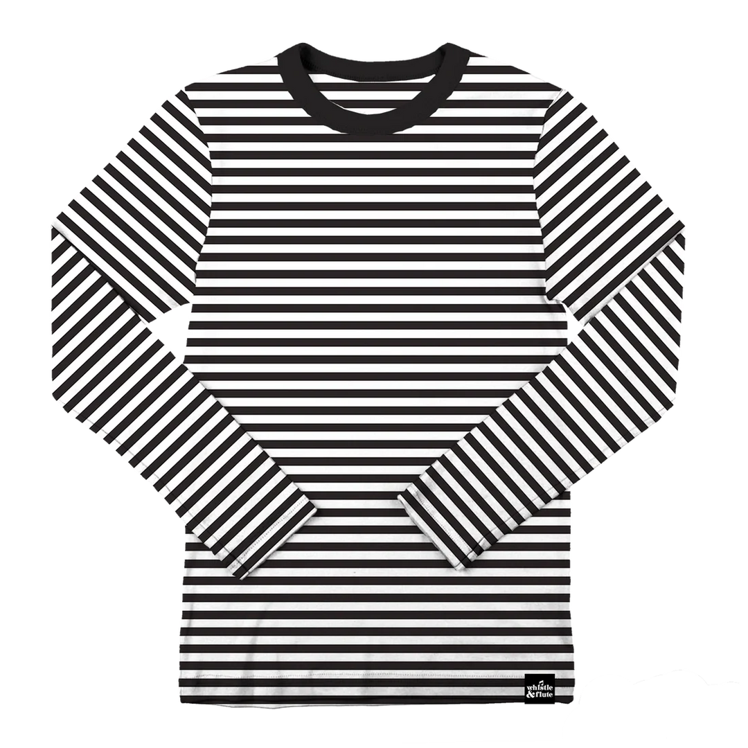Whistle & Flute - Bamboo Striped Long Sleeve T-Shirt