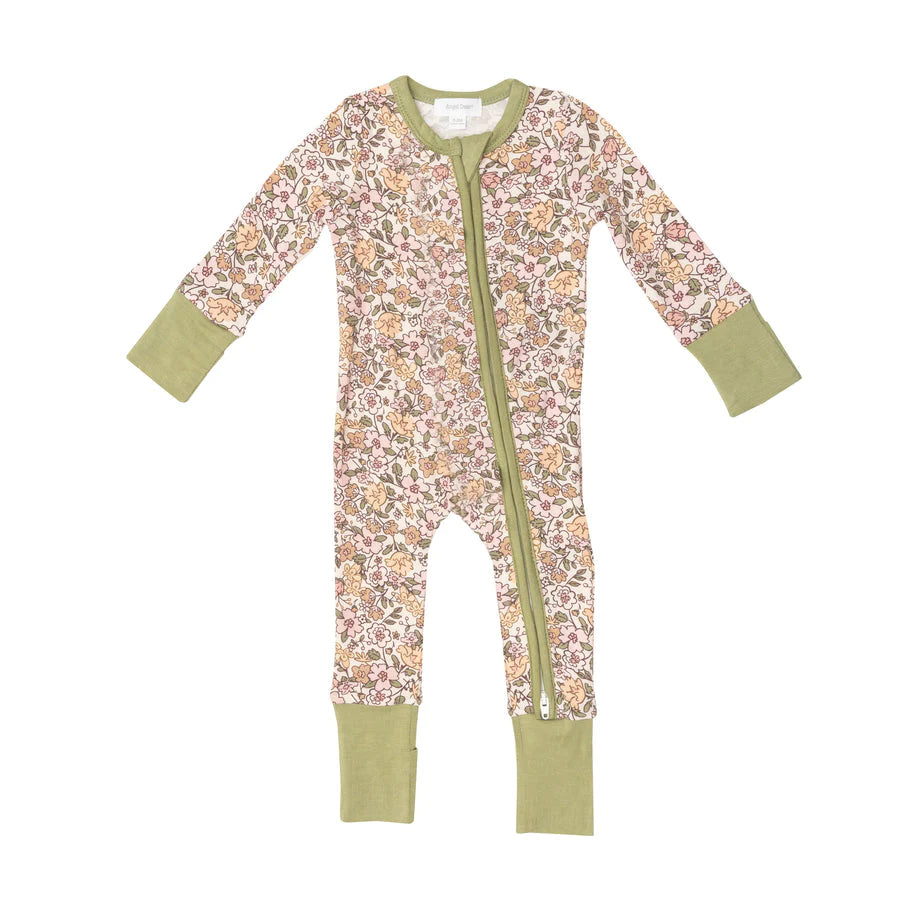 Angel Dear - Bamboo 2-way Zippered Romper (0-3m & 3-6m) - Pitter Patter Boutique