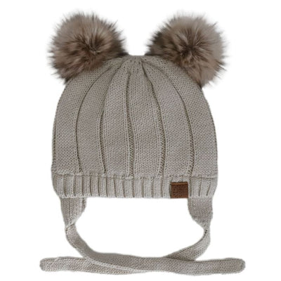 Calikids - Cotton Knit Pompom Hat - Pitter Patter Boutique
