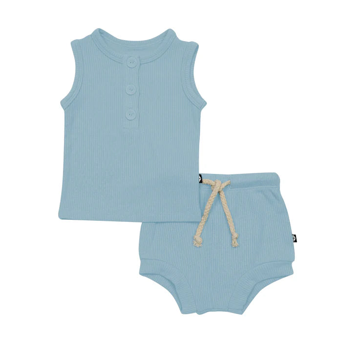 Kyte Baby - Ribbed Henley Tank Set