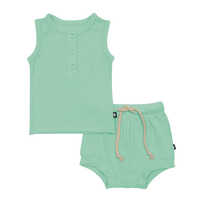 Kyte Baby - Ribbed Henley Tank Set