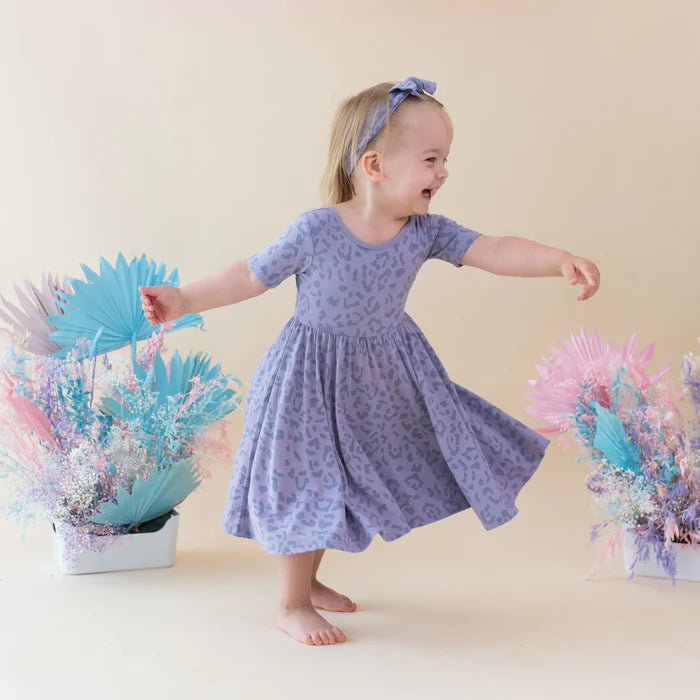Kyte Baby - Short Sleeve Bamboo Twirl Dress (Size 4-7) - Pitter Patter Boutique