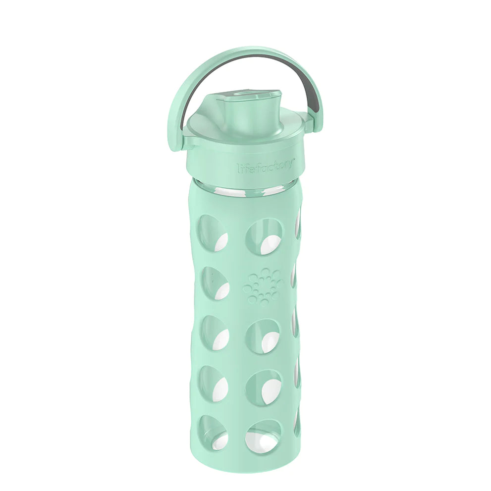 Lifefactory - 16oz Water Bottle with Silicone Sleeve and Active Cap - Pitter Patter Boutique