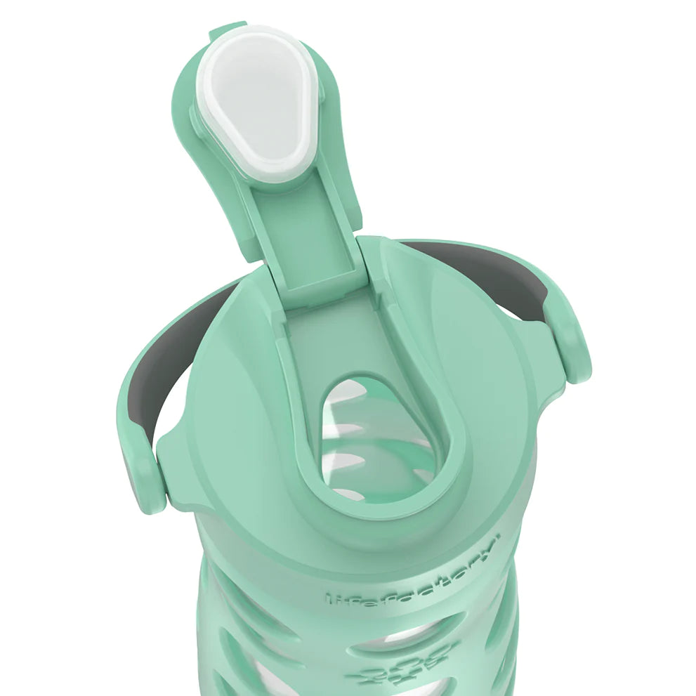 Lifefactory - 16oz Water Bottle with Silicone Sleeve and Active Cap - Pitter Patter Boutique