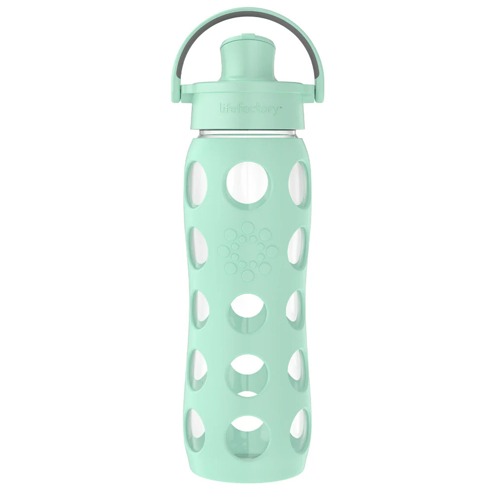 Lifefactory - 22oz Water Bottle with Silicone Sleeve and Active Cap