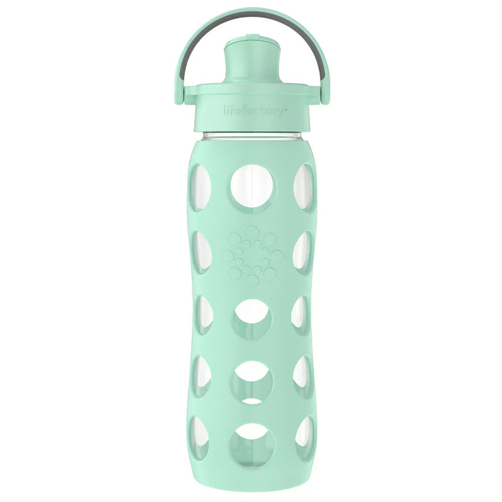 Lifefactory - 22oz Water Bottle with Silicone Sleeve and Active Cap