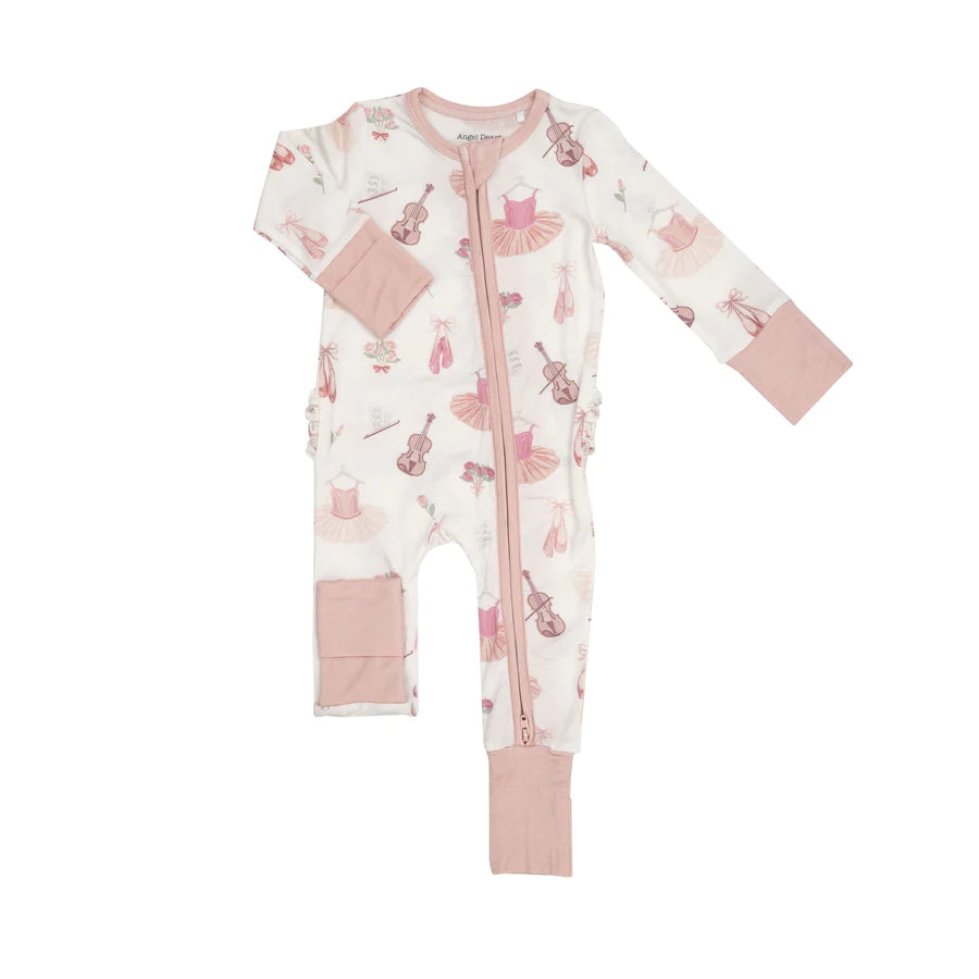 Angel Dear - Bamboo 2-way Zippered Romper (6-12m, 12-18m & 18-24m)I - Pitter Patter Boutique