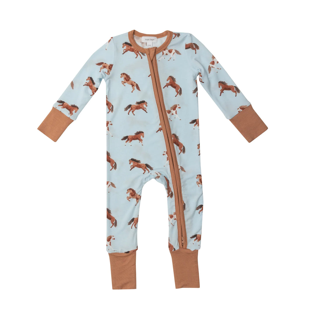 Angel Dear - Bamboo 2-way Zippered Romper (6-12m, 12-18m & 18-24m)I - Pitter Patter Boutique