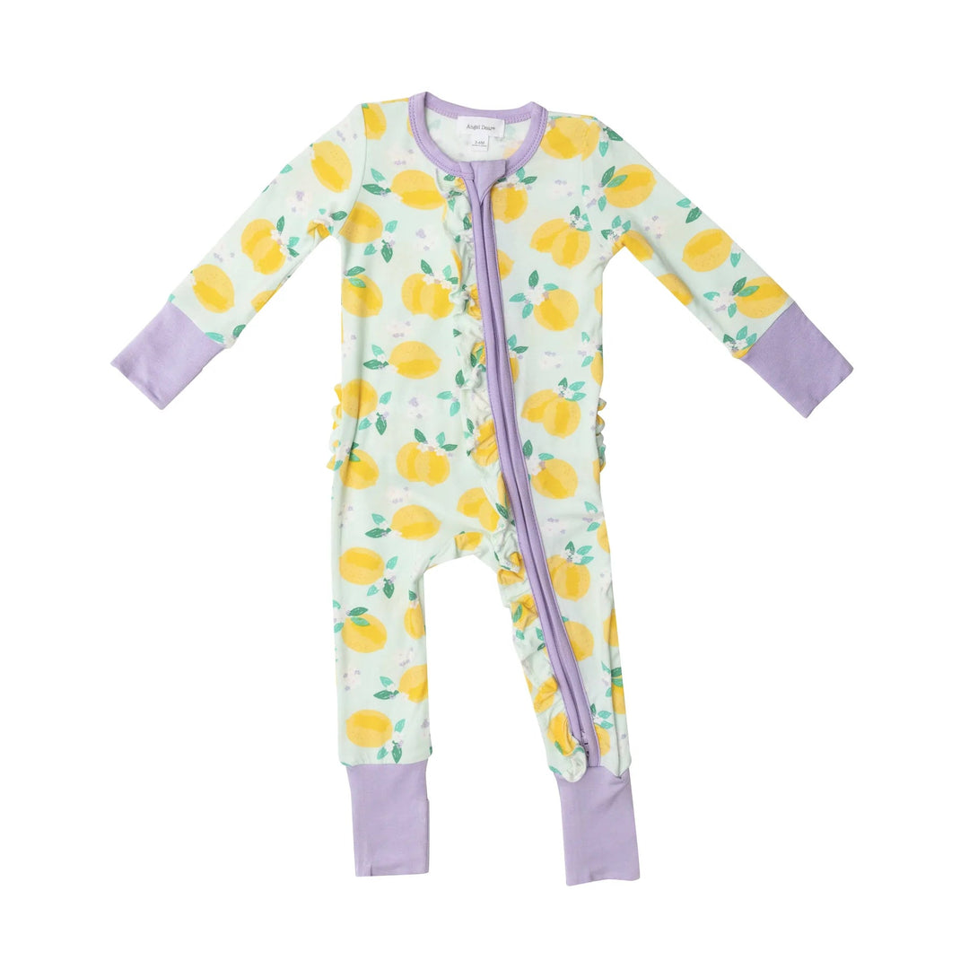Angel Dear - Bamboo 2-way Zippered Romper (0-3m & 3-6m) - Pitter Patter Boutique