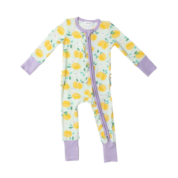 Angel Dear - Bamboo 2-way Zippered Romper (0-3m & 3-6m) - Pitter Patter Boutique