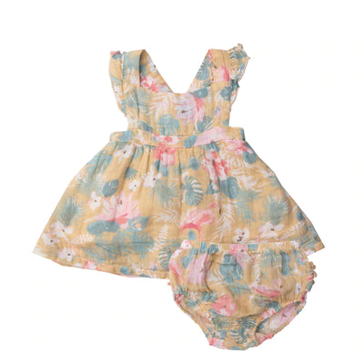 Angel Dear - Baby Pinafore Top & Bloomer Set - Pitter Patter Boutique