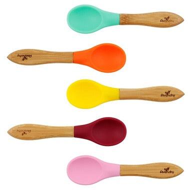 Avanchy - Baby 5 Pack Bamboo Spoons - Pitter Patter Boutique