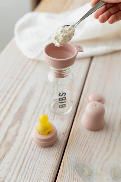 BIBS - Baby Glass Bottle Complete Set Latex - 110ml - Pitter Patter Boutique